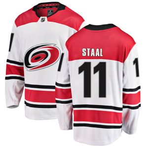 Herren Carolina Hurricanes Eishockey Trikot Jordan Staal #11 Breakaway Weiß Fanatics Branded Auswärts